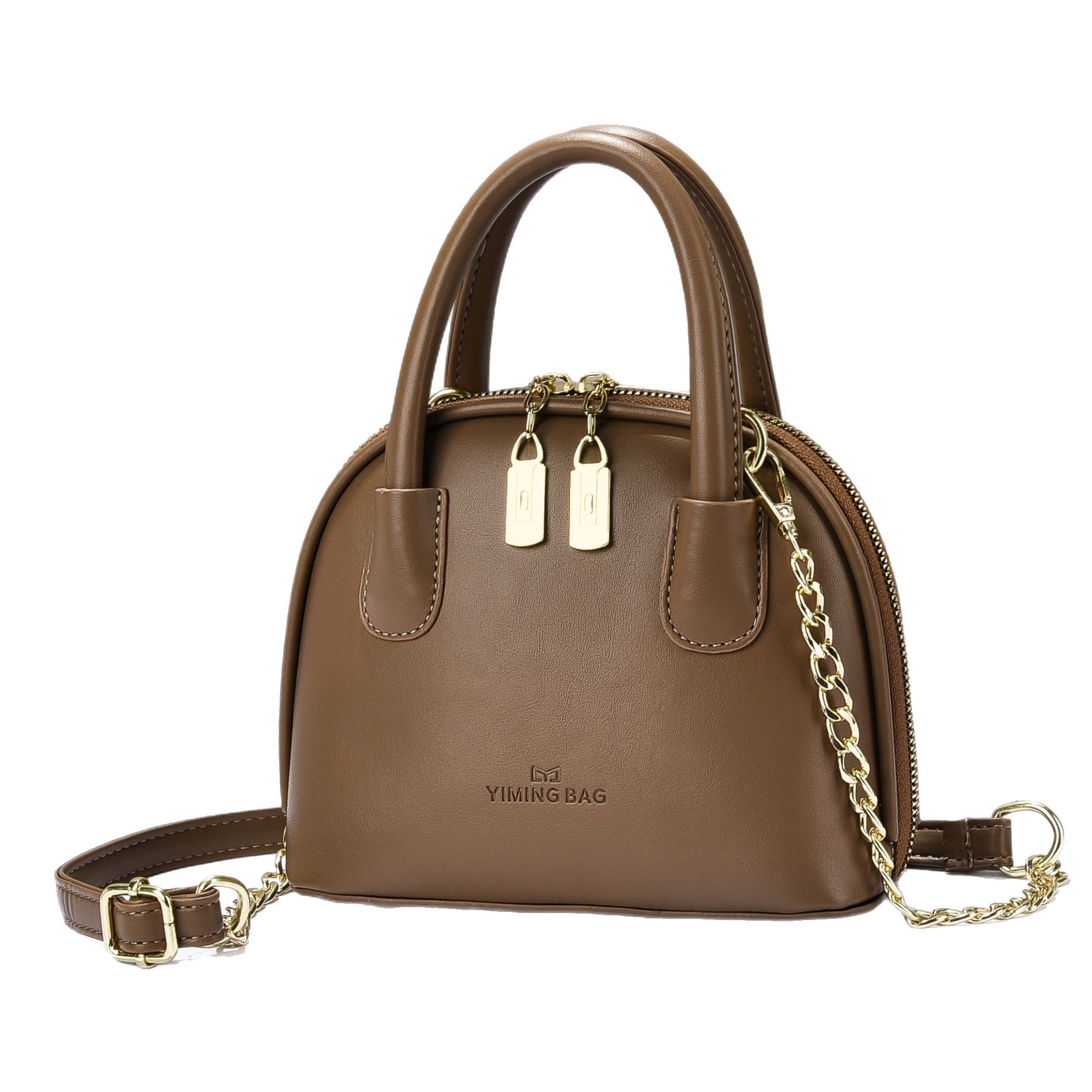 2025 New stylish Korean-style handbag, underarm single-shoulder bag, bowling and commuting versatile bag in various sizes Item Picture
