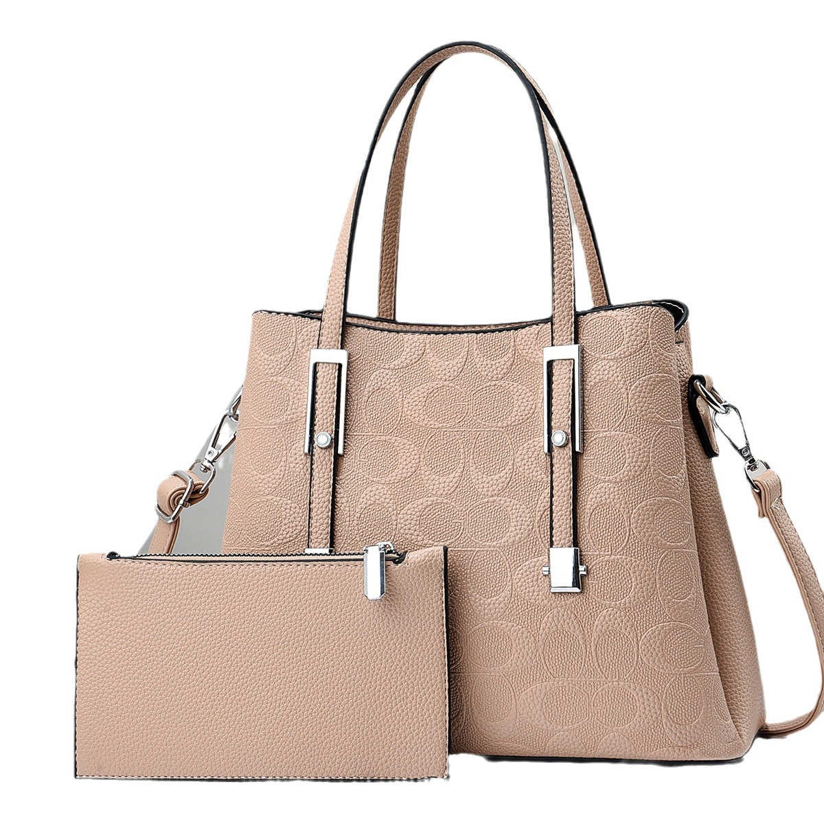 Wholesale of 2023 new styles of European and American fashion two-piece set handbags, hand-held shoulder crossbody bags from the manufacturer Item Picture