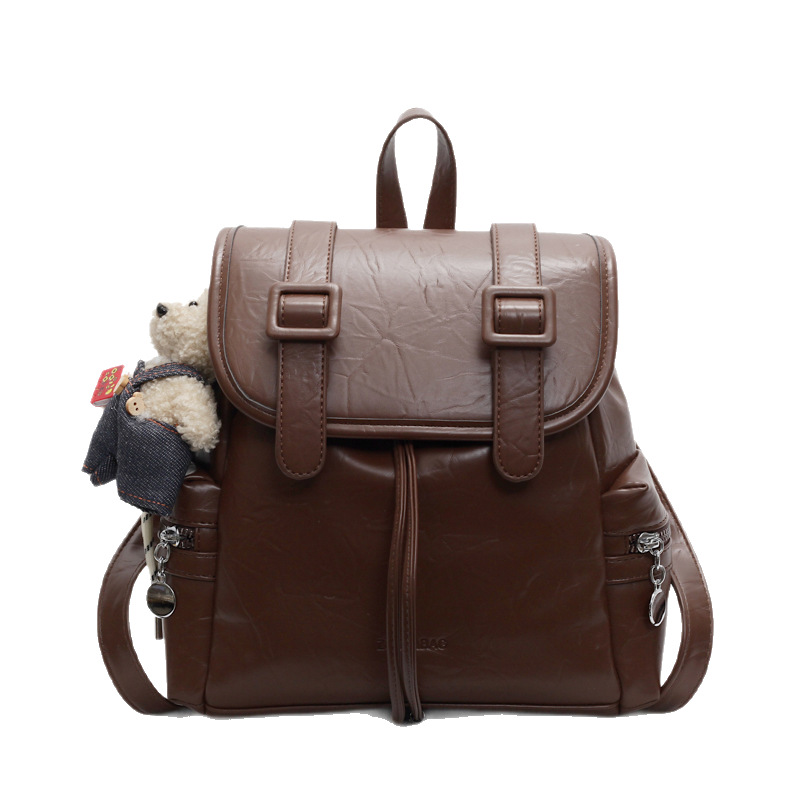 A retro, fashionable and trendy large-capacity small backpack for women in 2025, a stylish, versatile and simple backpack for going out and playing Item Picture