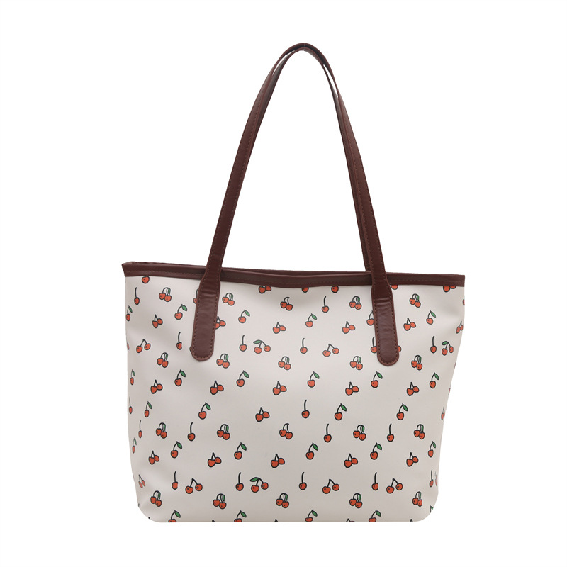 Cross-border 2025 New Style, fresh and sweet printed fashion tote bag, large-capacity single-shoulder bag for work and commuting, ladies Item Picture