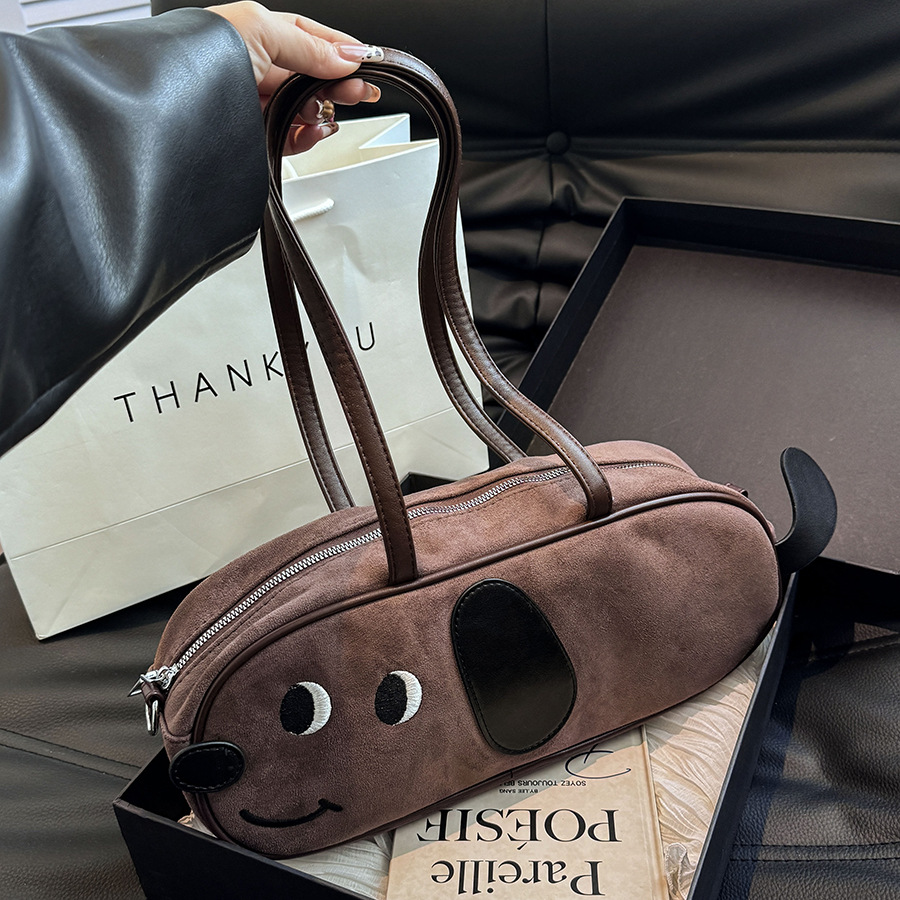 Underarm commuting bag for women, large-capacity 2024 new niche design cartoon crossbody bag for women, baguette bag full figure