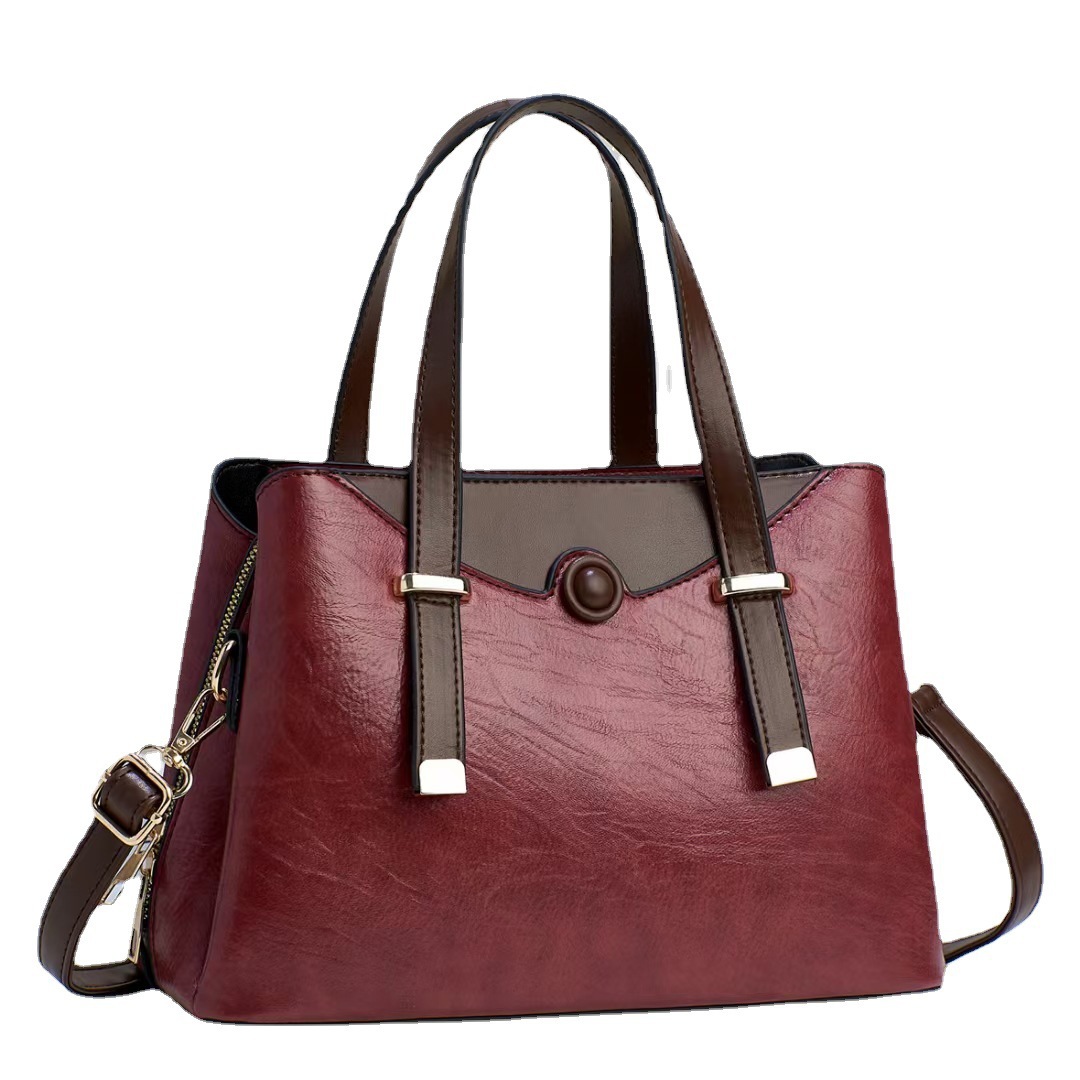 Retro women's handbag 2023 new foreign trade women's bag, cross-border large-capacity single-shoulder crossbody bag Women's bag Item Picture