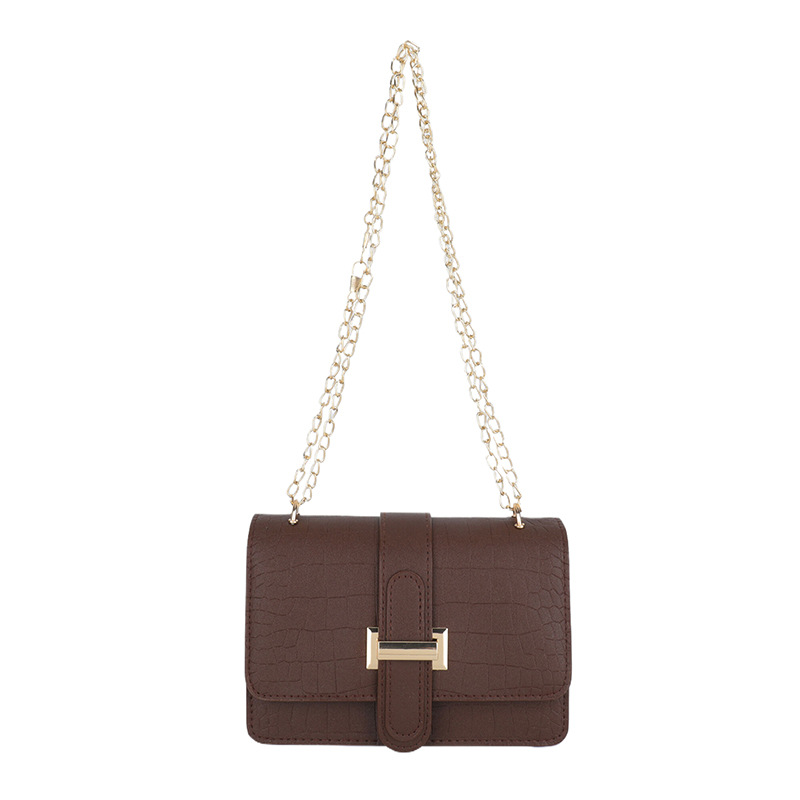 New women's 2025 trendy Korean-style versatile single-shoulder bag, crossbody Instagram fashion chain small square bag Item Picture