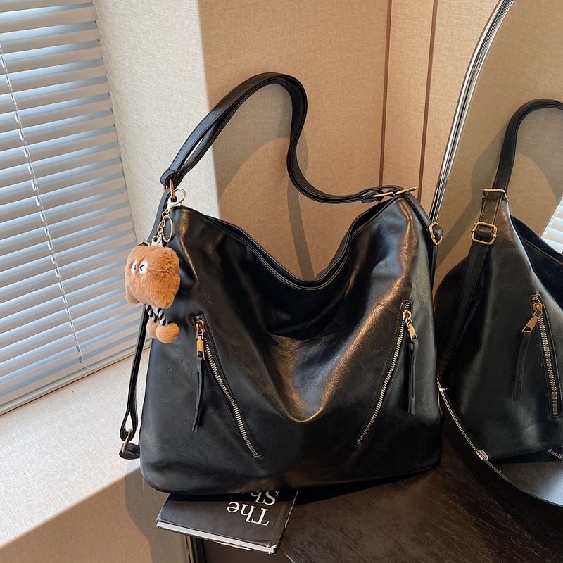 Retro commuter Tote bag for women, large capacity 2024 new style, fashionable single-shoulder crossbody multi-functional lightweight backpack Specification drawing