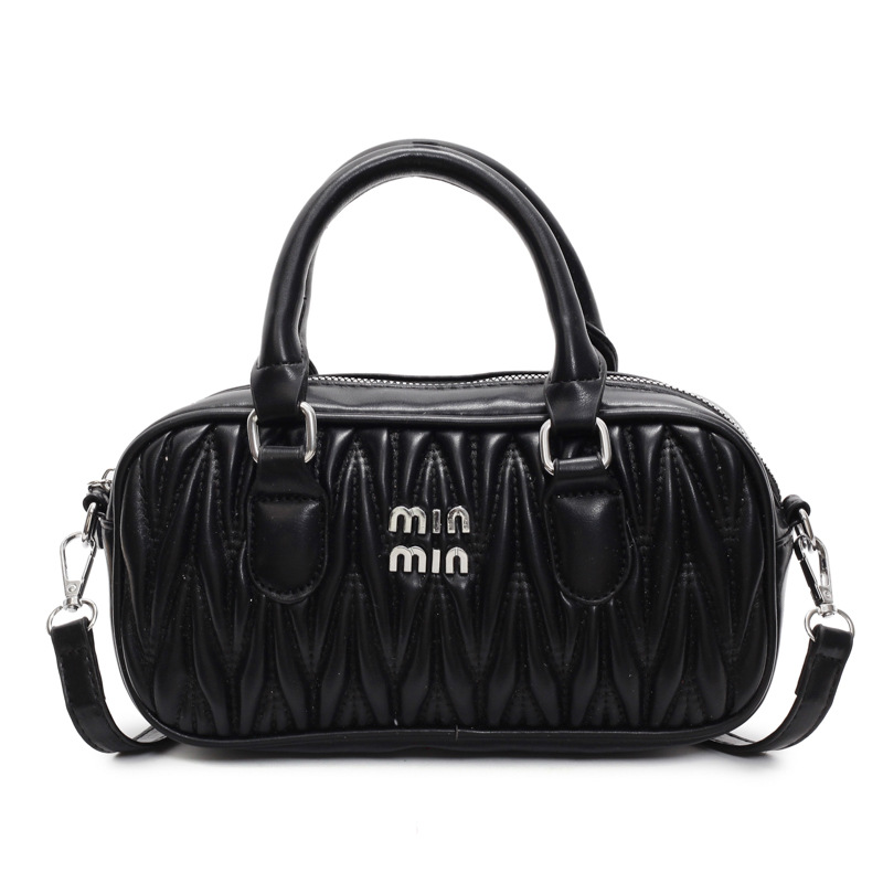 A stylish and high-end bowling bag for 2025, a simple, casual and versatile single-shoulder bag with a niche design for women Item Picture