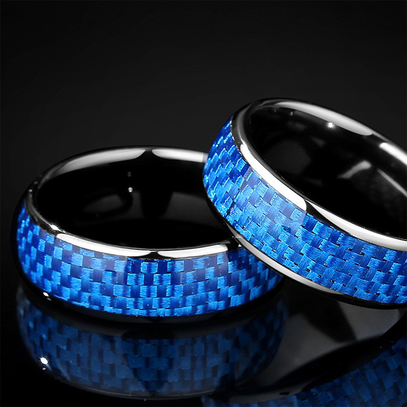 Carbon fiber cuid smart ring, car key, community electronic access control, bus IC card, multi-functional ring accessory details Picture