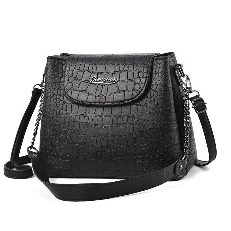 Three-port large-capacity women's bag, trendy and fashionable single-shoulder bag, 2022 new style bag, women's single-shoulder bag, elegant and simple Item Picture