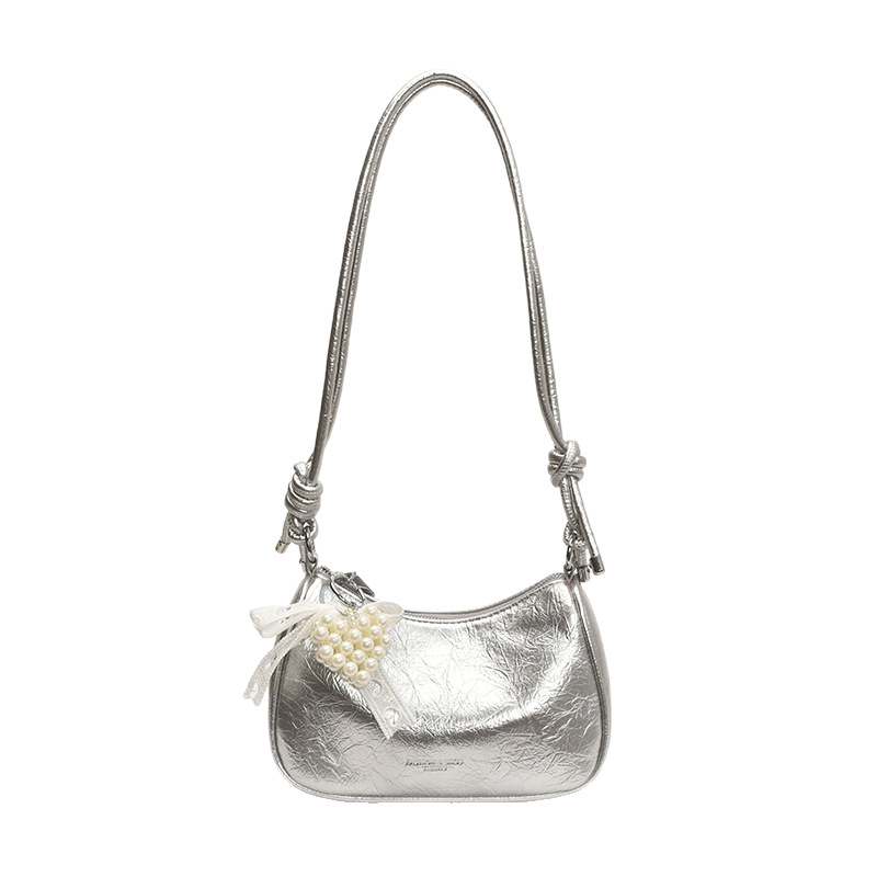 High-end women's bag, small square bag, niche underarm bag, 2025 new style, stylish and versatile single-shoulder bag, design-oriented crossbody bag Item Picture