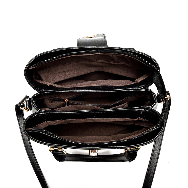 Single-shoulder handbag, simple bag, new cross-border fashion, large capacity bag, Korean style, elegant soft leather large bag Application Scenario