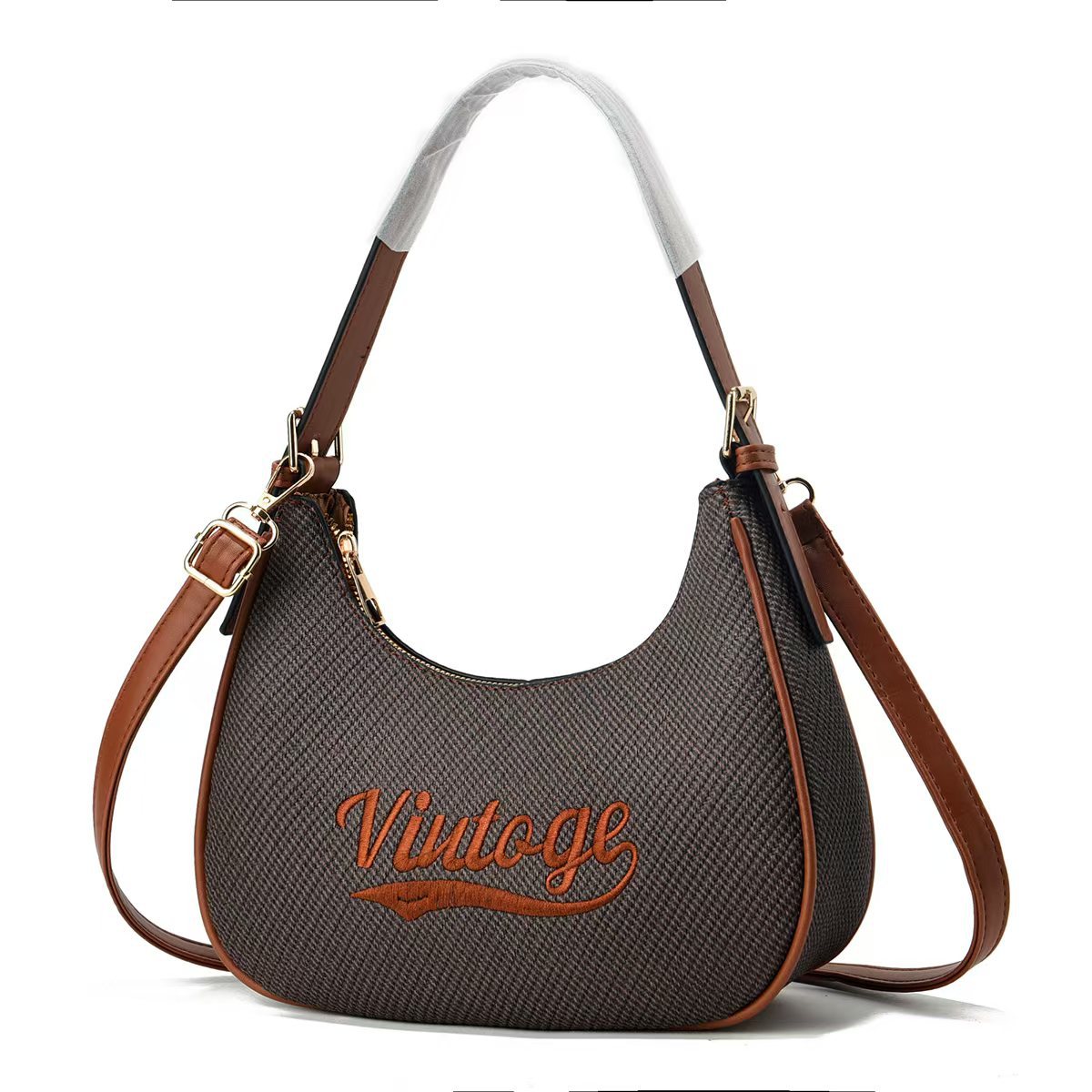 Fashionable and simple hand-held crescent moon bag for women, 2025 new Korean version miu, versatile single-shoulder high-quality crossbody handbag full figure