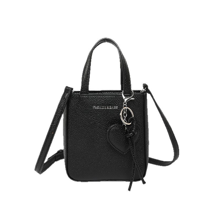 New Spring/Summer 2025 versatile, casual and simple hand-held small square bag, trendy and fashionable, shiny solid color single-shoulder crossbody bag Item Picture