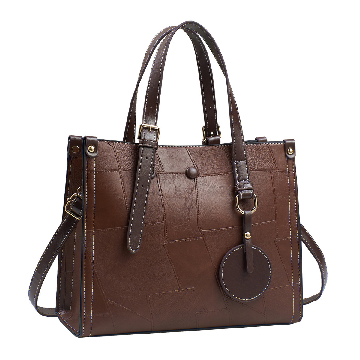 Cross-border bags for women: 2024 new large-capacity retro tote bags, single-shoulder handbags, crossbody bags for women Item Picture