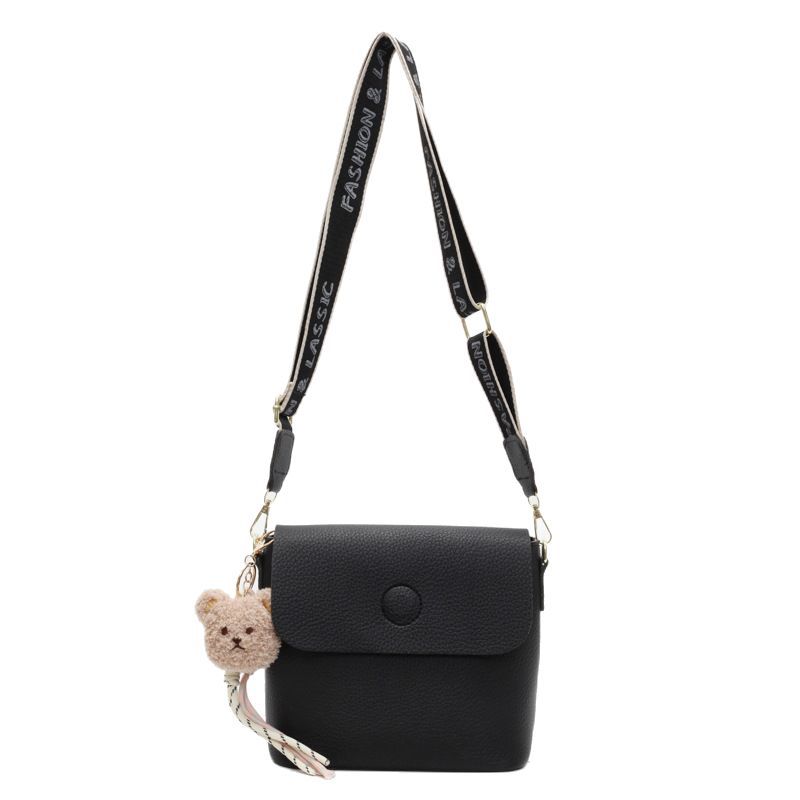 A retro solid color simple women's bag, a new summer model for women in 2025, with a high-end texture and stylish wide shoulder strap Item Picture