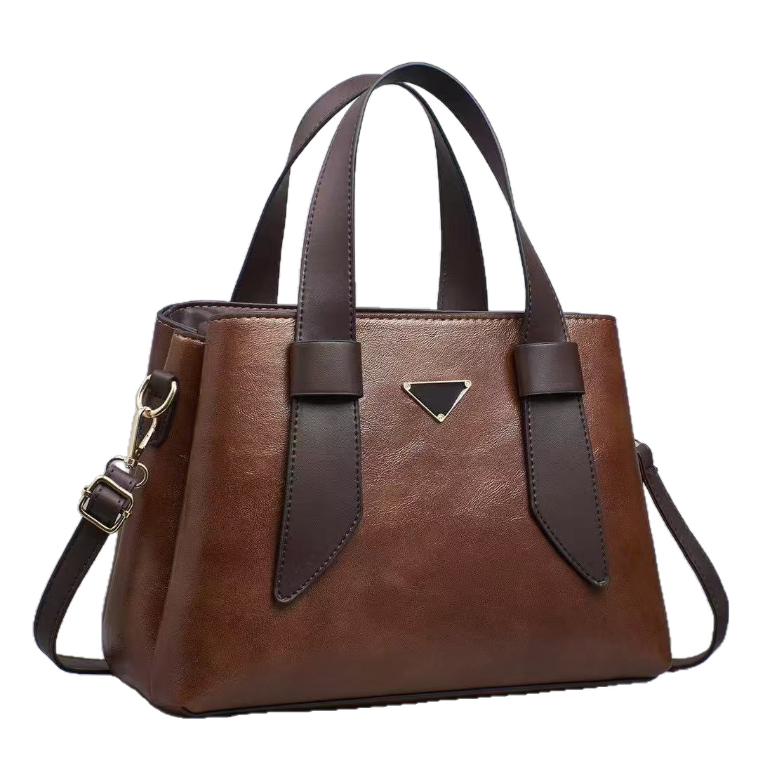 Cross-border bag for Women 2025 New style simple patchwork color-blocking handbag, high-end and versatile single-shoulder crossbody tote bag Item Picture