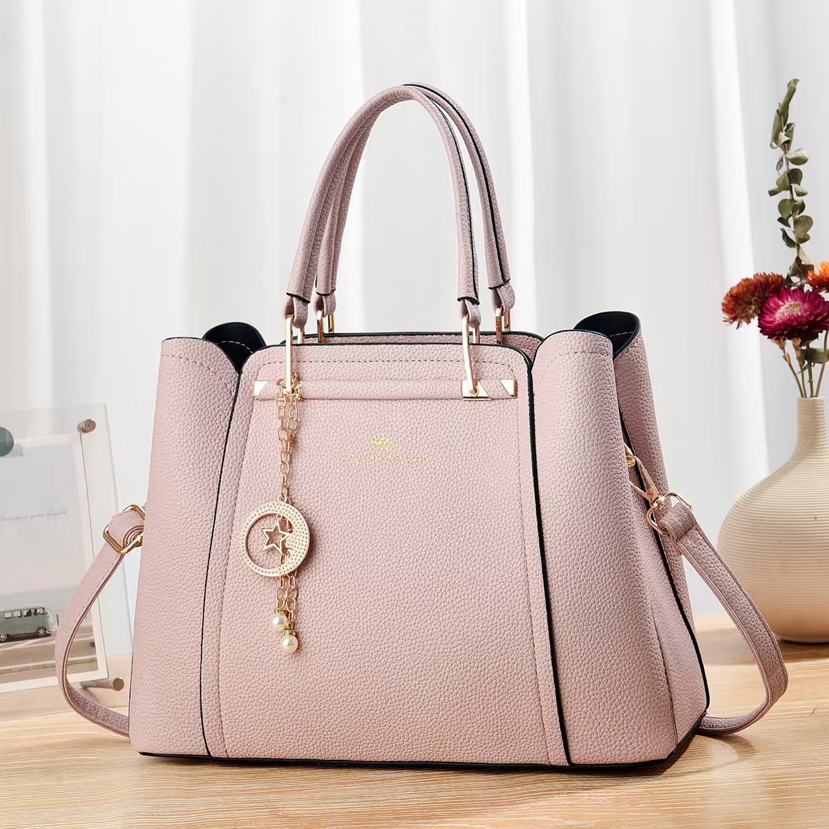 Women's Bag 2025 New large-capacity single-shoulder bag, fashionable and trendy handbag, simple and versatile crossbody bag Specification drawing