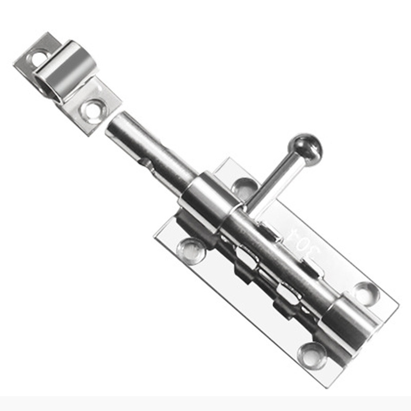 Thickened 304 stainless steel latch, exposed latch, wooden door latch, house door bolt, toilet door latch, small latch for security door Item Picture