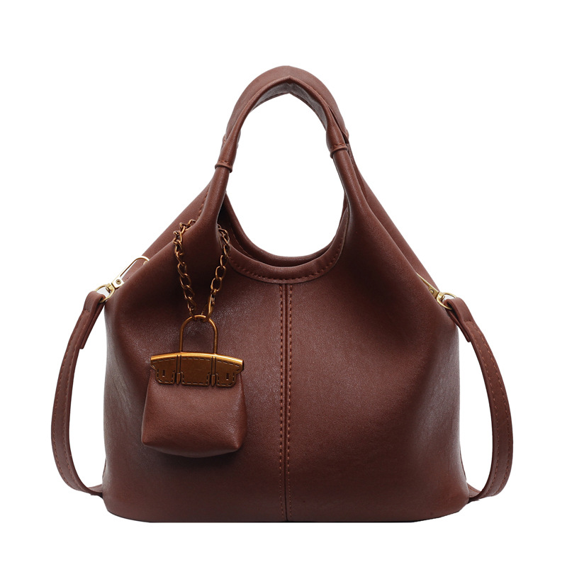 High-quality, light luxury hand-held tote bag for women, 2024 new large-capacity, fashionable and retro single-shoulder crossbody bag Item Picture
