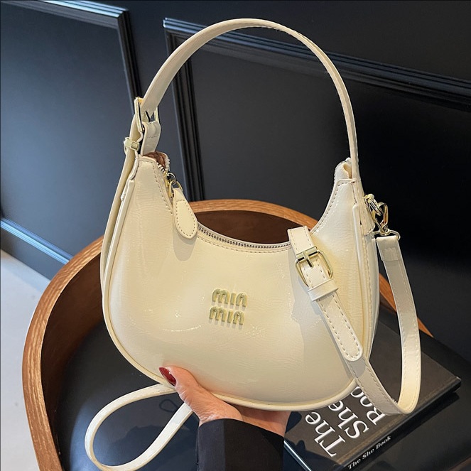 Cross-border style hand-held dumpling bag for women 2025 New fashionable and versatile single-shoulder underarm bag for casual commuting crossbody full figure