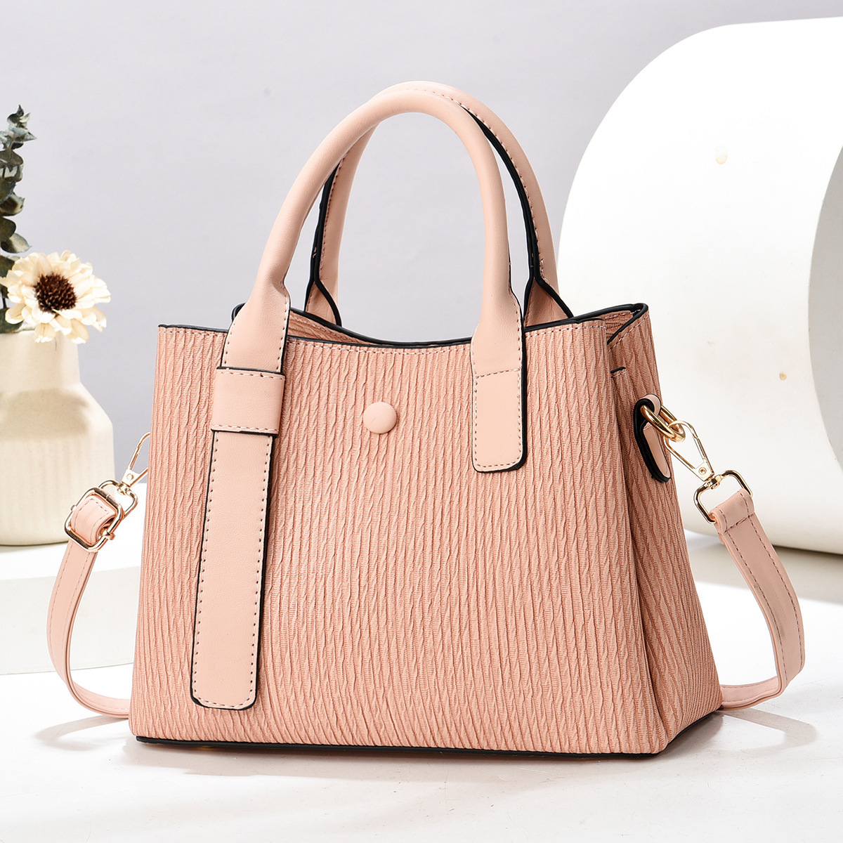 New woven fashionable single-shoulder bag for foreign trade, fashionable cross-border versatile handbag, cross-border large-capacity crossbody bag for women details Picture