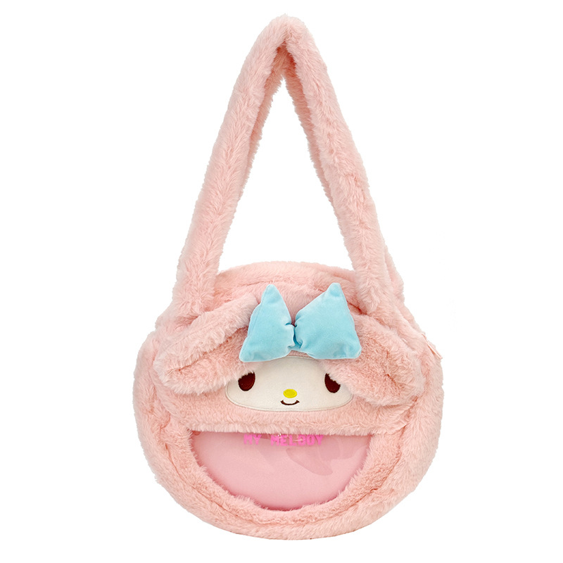 New cute large-capacity pain bag, hand-held underarm backpack, cute and girlish cartoon single-shoulder crossbody coin purse bag Item Picture