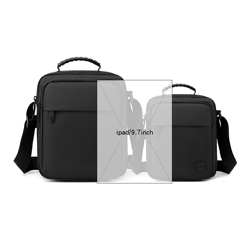 WEPOWER's new men's casual crossbody bag, outdoor functional small bag, versatile and simple men's bag, trendy and cool single-shoulder bag Specification drawing