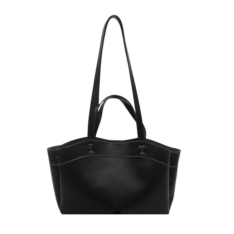 Cross-border retro fashion Tote bag for women, Spring 2025 new large-capacity commuting hand-held vegetable basket single-shoulder bag Item Picture