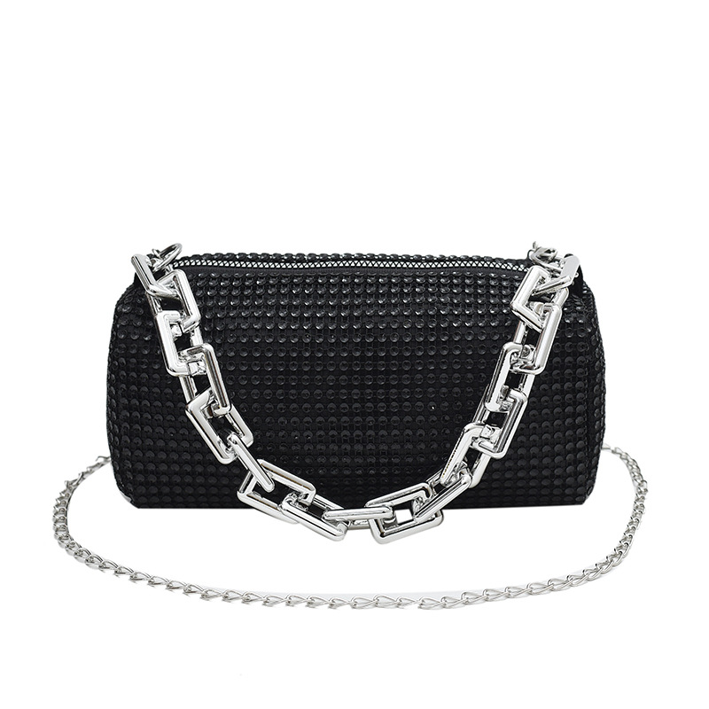 This year, the 2024 new style of Korean-style fashionable and trendy shiny diamond crossbody bags and hand-held women's bags are in high demand Item Picture