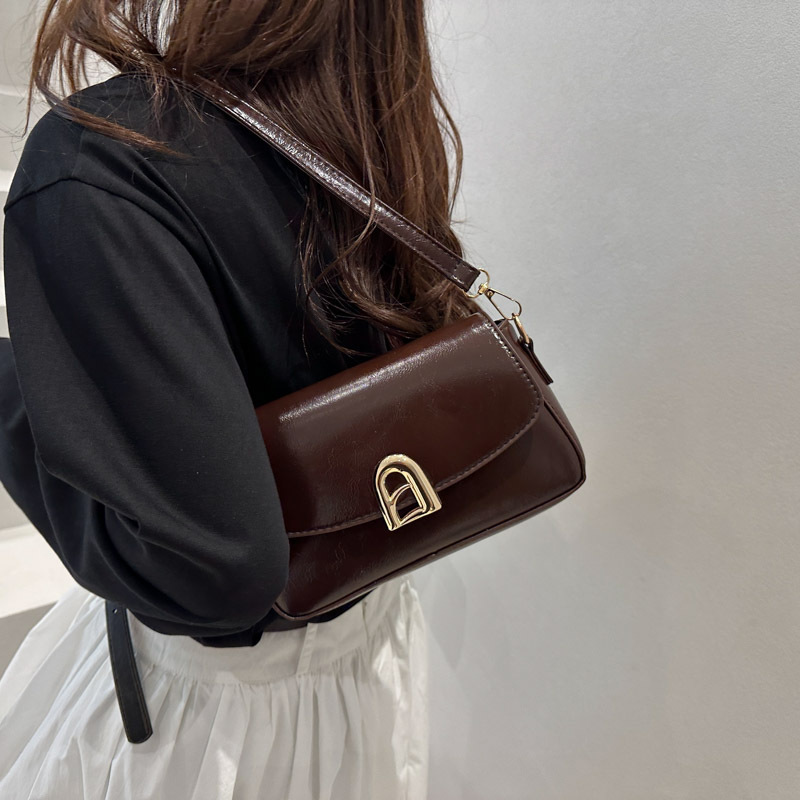 Cross-border quality bag crossbody bag 2025 new retro underarm single-shoulder bag, trendy and versatile commuting small square bag details Picture
