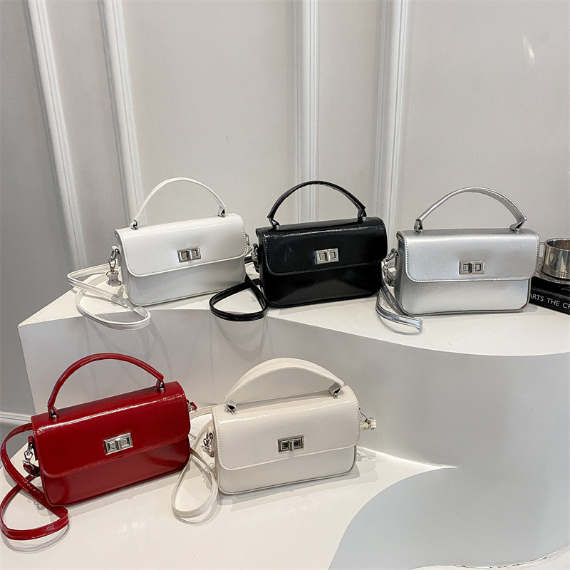 The 2025 new style women's bag is a fashionable Korean-style small square bag with a texture and lock buckle. It's a trendy small bag that can be carried by hand on one shoulder or under the armpits Application Scenario