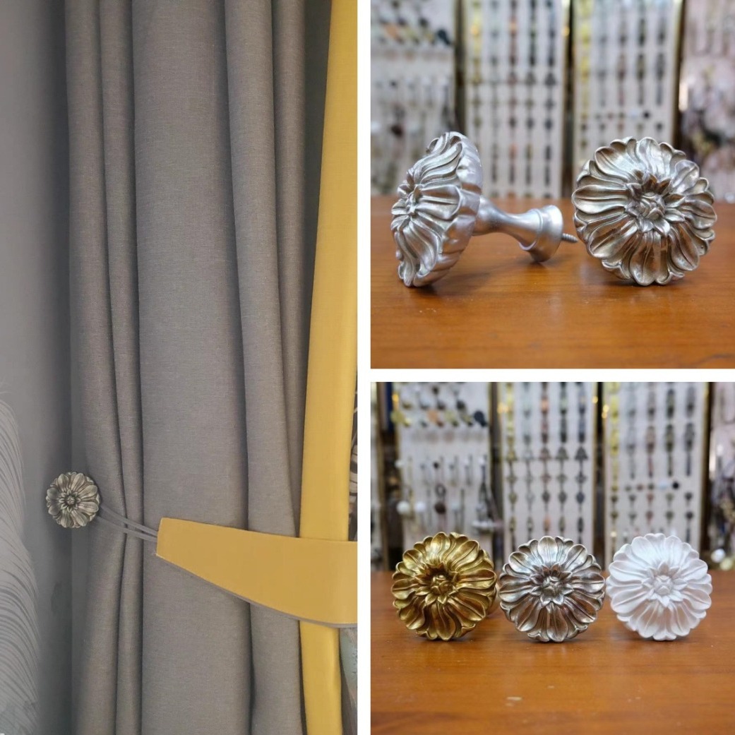 Cross-border new product manufacturer, retro-style hook wall hook, wall hook, American-style dome curtain, window screen, curtain head, fixed curtain hanging full figure