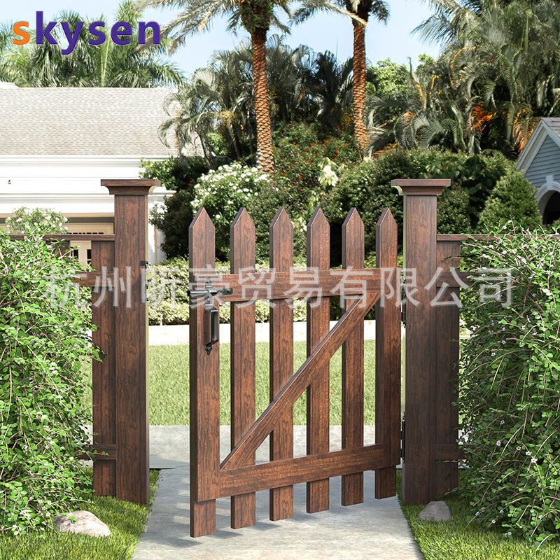 American garden fence, guardrail, door latch, fence latch, guardrail, door lock, self-locking, locking, cross-border supply Specification drawing