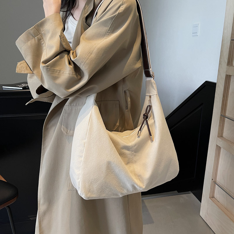 Large-capacity retro bag for women 2024 winter, fresh, casual, fashionable and simple single-shoulder bag, casual tote crossbody bag Specification drawing