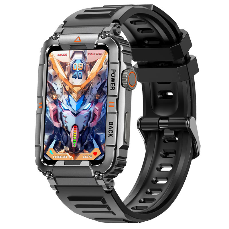 Cross-border KR88 Bluetooth call 1.57-inch voice assistant heart rate and blood oxygen monitoring multi-exercise smartwatch ring full figure
