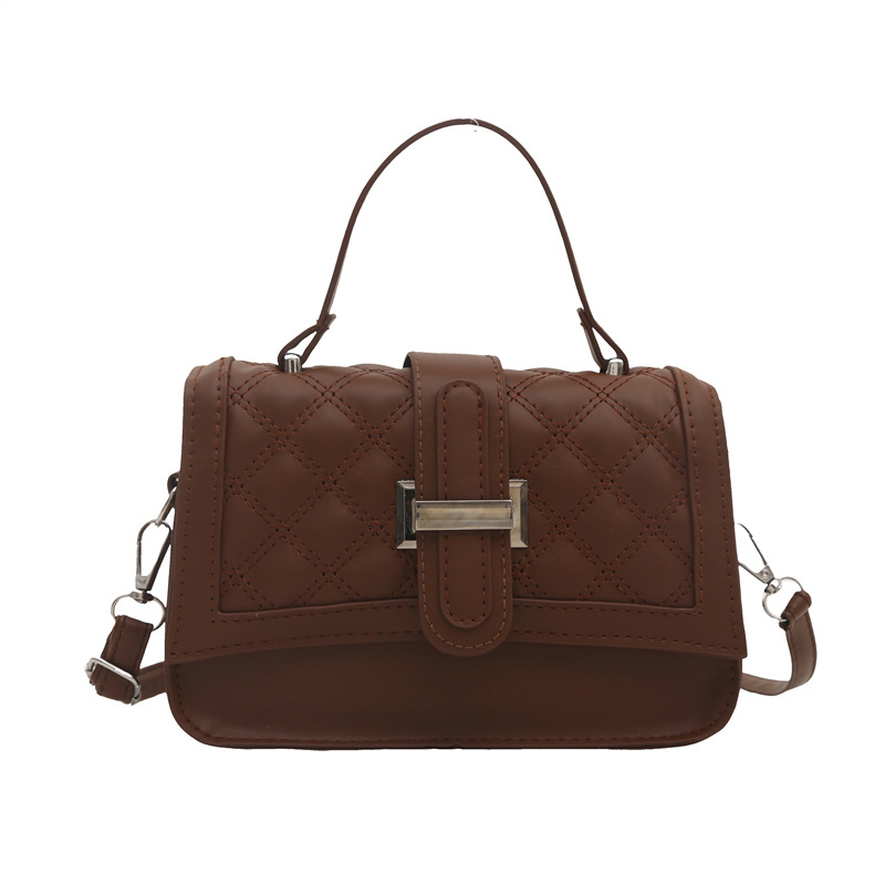 Cross-border fashion Women's Bag 2025 New style diamond embroidery thread patchwork Women's bag, single-shoulder crossbody hand-held small square bag Item Picture