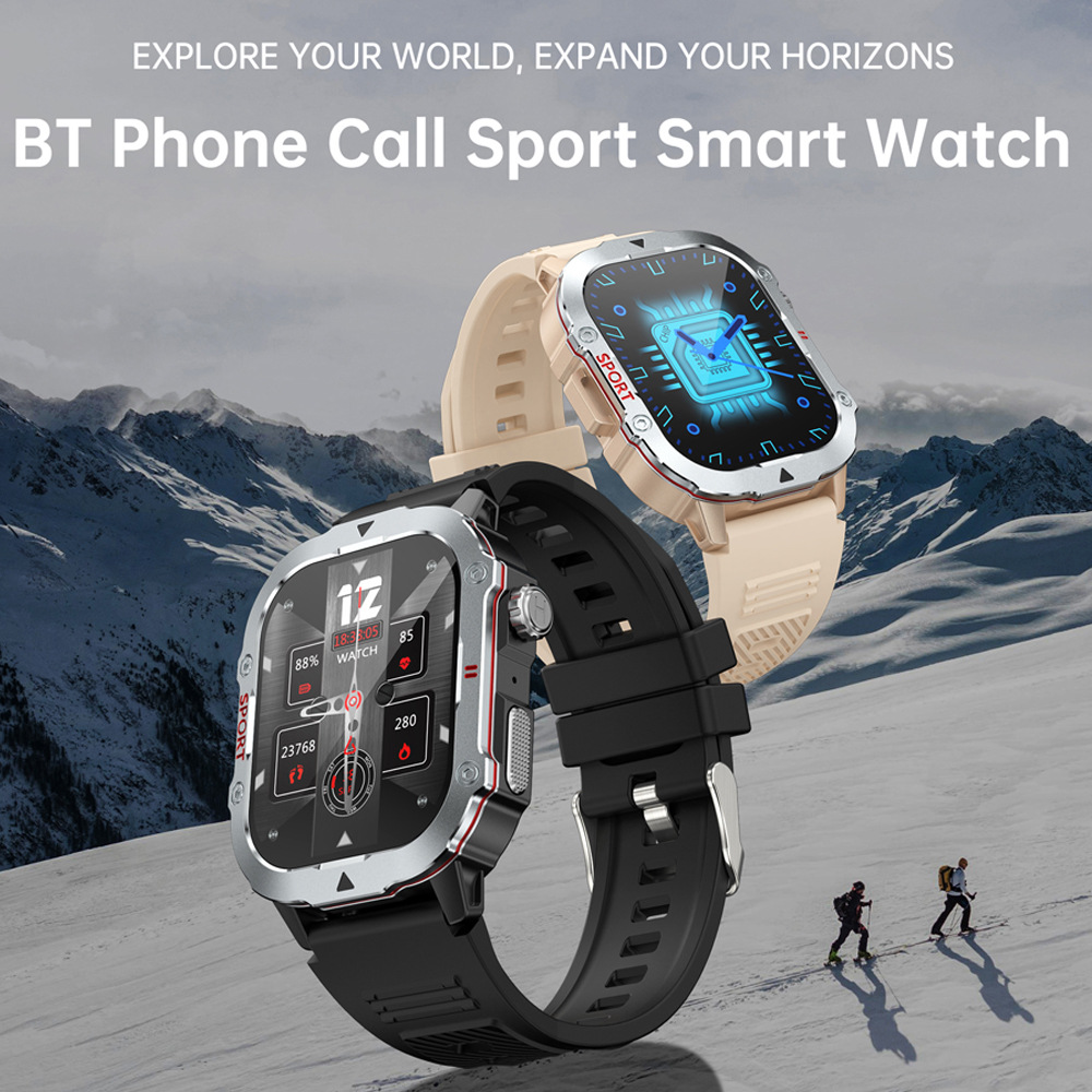 C30PRO smartwatch, a new cross-border watch for men, is a three-proof sports watch with Bluetooth call information reminder details Picture