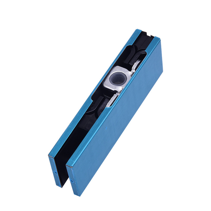 The manufacturer supplies stainless steel frameless glass door floor spring door clamp accessories, straight clamps, new 5 upper clamps Item Picture
