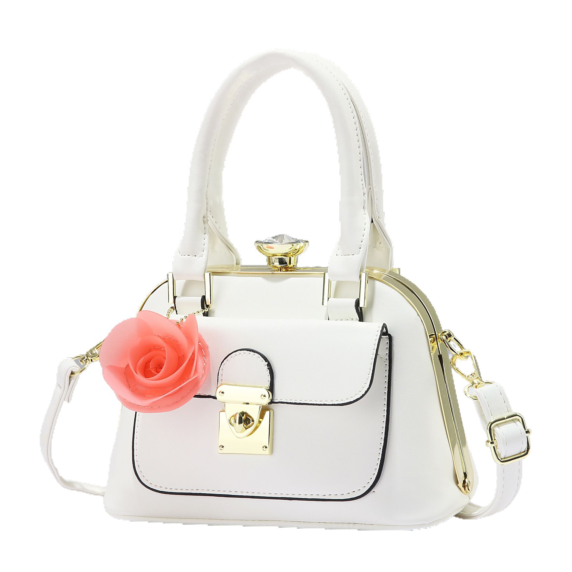 Cross-border popular bag 2025 New Korean-style fashionable color-blocking single-shoulder bag, casual and versatile, ladies' hand-held pillow bag Item Picture