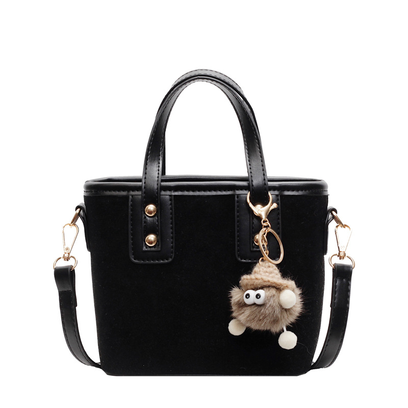 A frosted retro small handbag for women, 2024 new style hand-held bucket bag, simple and elegant texture, versatile for commuting crossbody Item Picture