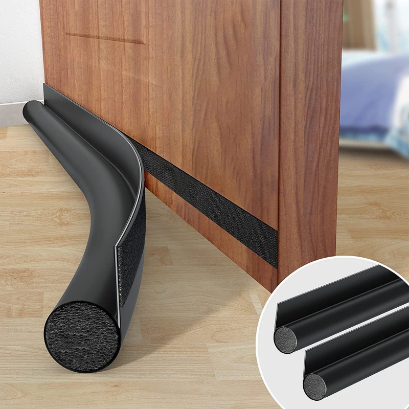 Door gap sealing strips, a windproof and wind-blocking wonder for the bottom of the door. Bedroom door gaps are waterproof, insect-proof and soundproof. Door stickers with air leakage strips full figure