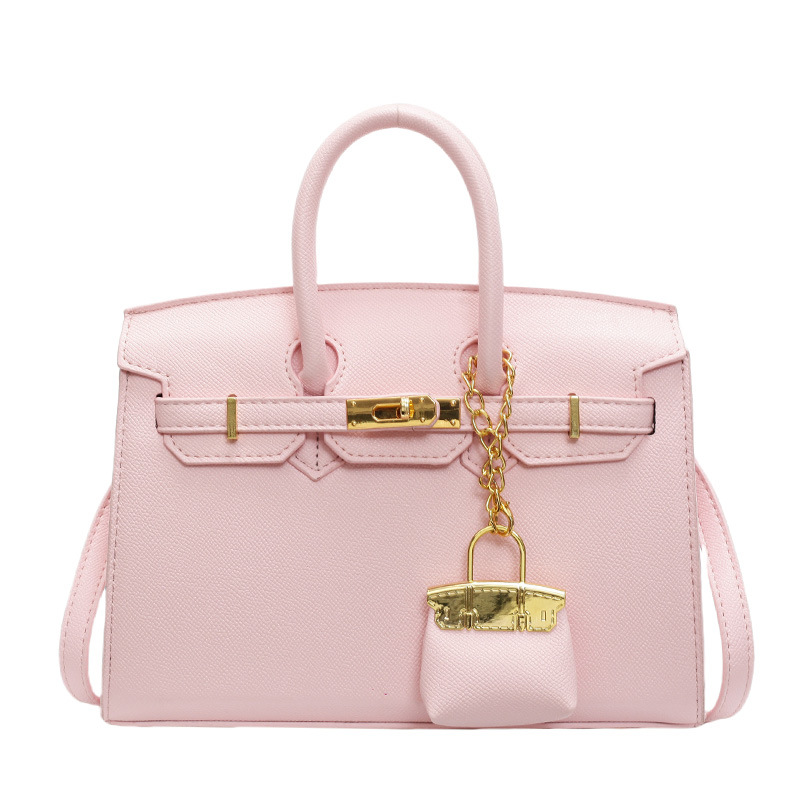 Simple hand-held platinum bag for women, 2025 new trendy bag, versatile large-capacity Kelly bag for women, single-shoulder crossbody bag Item Picture