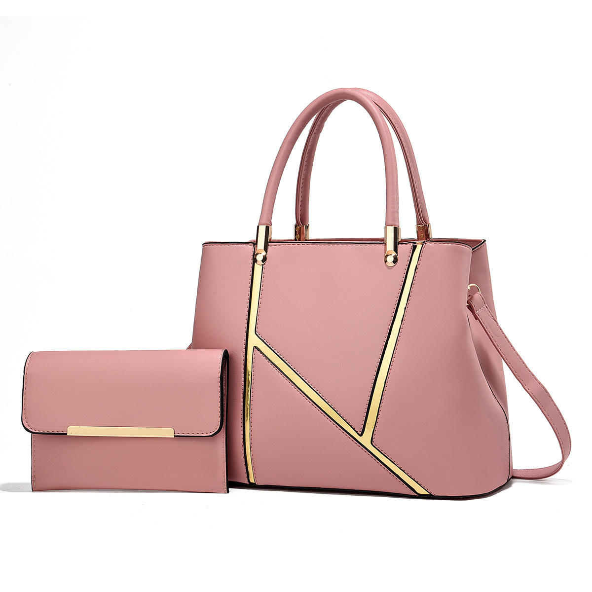 The new patchwork mother-and-child bag features a high level of appearance, a sense of design, and is fashionable, cross-border, sweet and ladylike. It is a large crossbody, single-shoulder and hand-carry bag Application Scenario