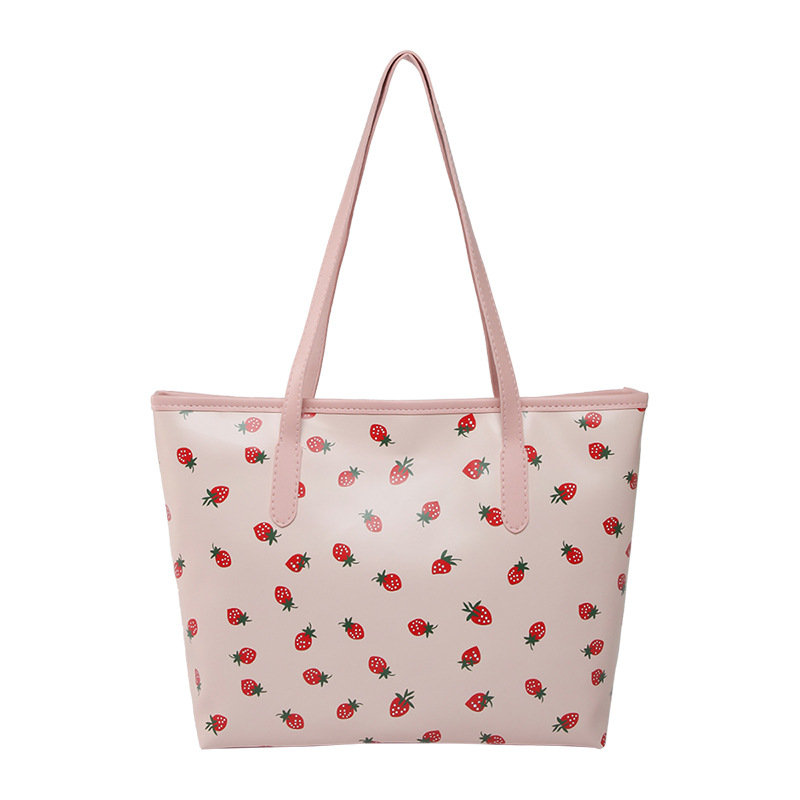 French 2025 New style cute bear tote bag printed fashionable women's handbag, large capacity for commuting women's bag Item Picture