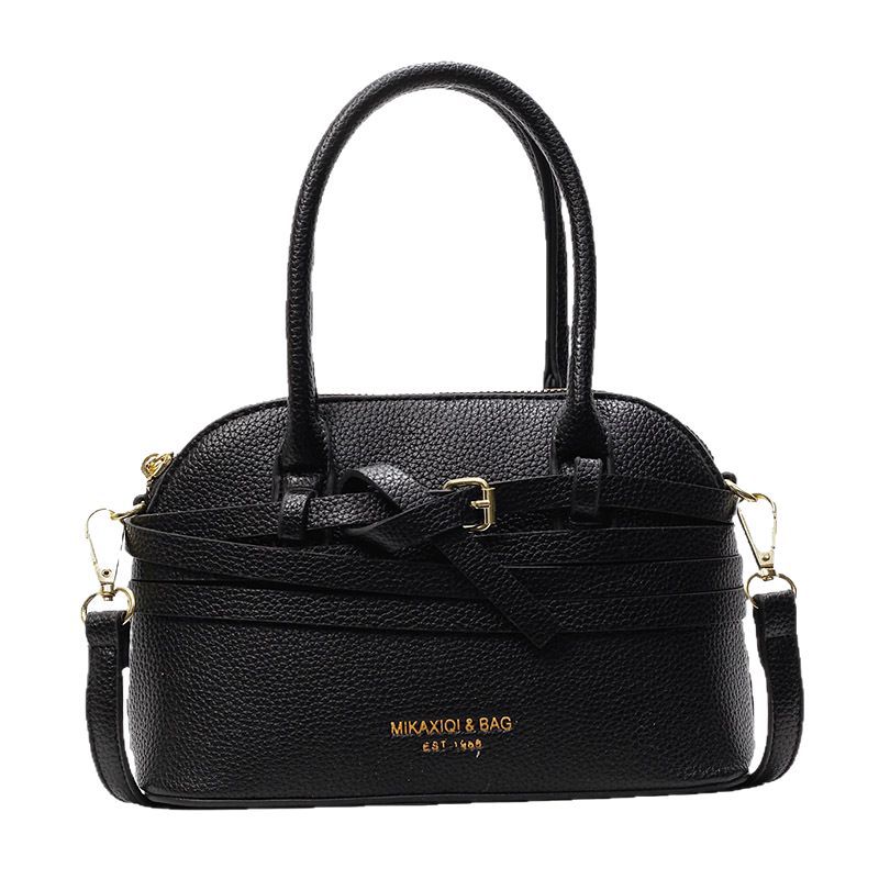 A high-end, stylish hand-held shell bag for women, a new Spring/Summer 2025 vintage and versatile single-shoulder crossbody bag with lychee pattern Item Picture