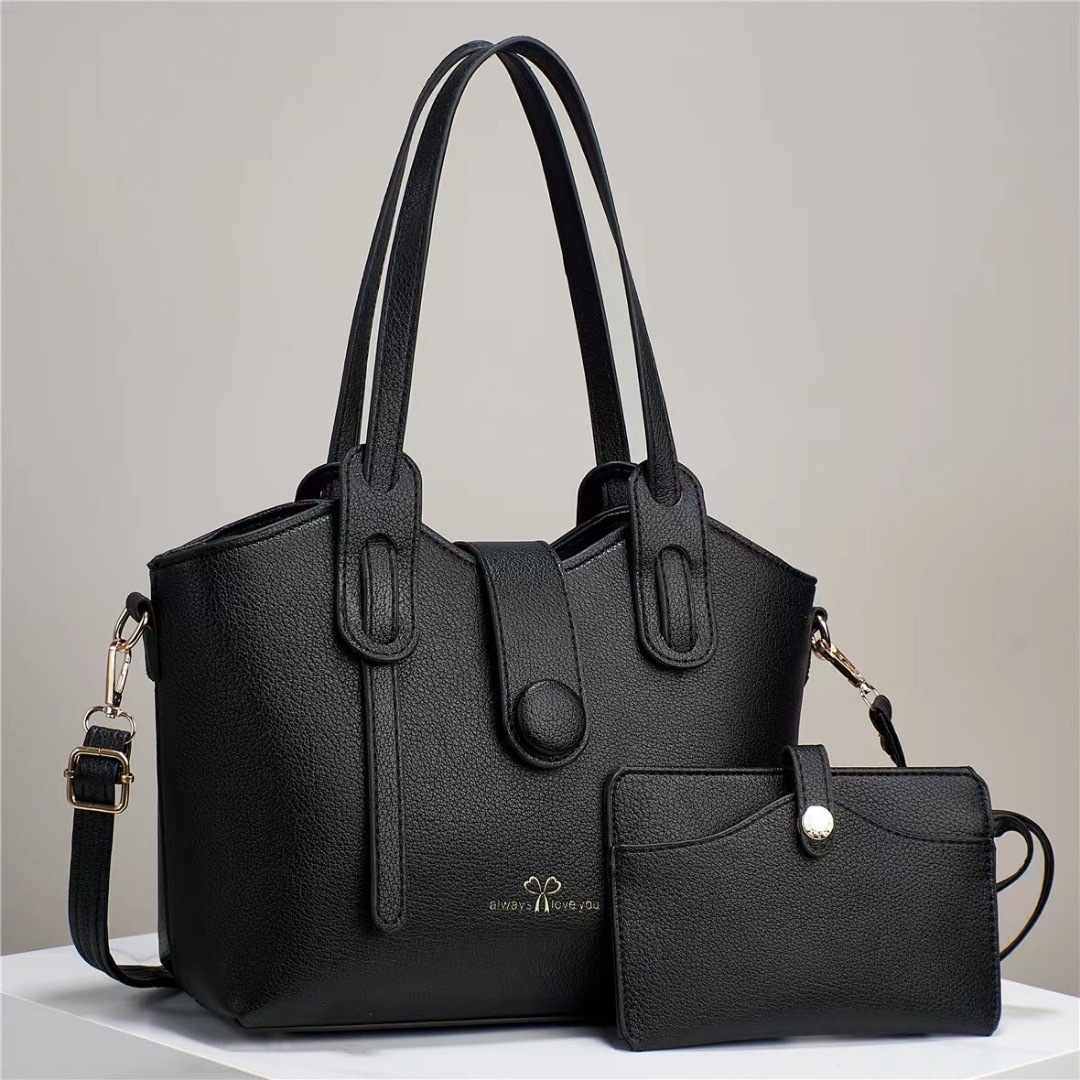 2024 New fringed two-piece set, stylish and stylish, large-capacity single-shoulder crossbody versatile cross-border multi-compartment women's bag Specification drawing