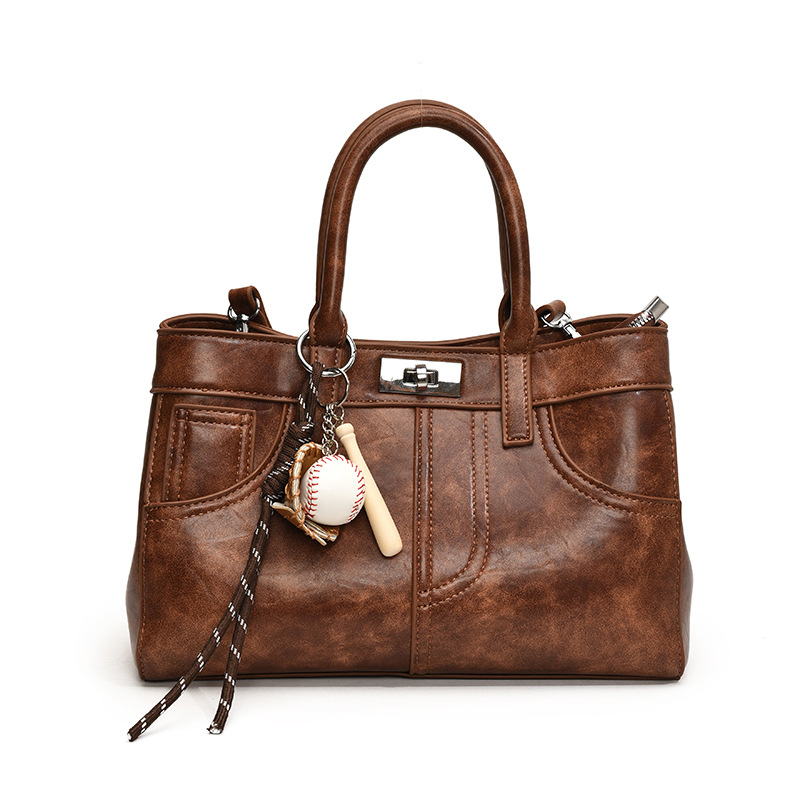 A light luxury retro large-capacity tote bag with a sense of sophistication for women, a niche kerry bag, a shoulder bag, a crossbody bag, and a large commuting bag Item Picture