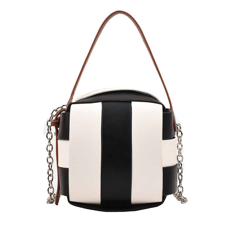 "2022 New Korean-style patchwork color-blocking chain small square bag, casual hand-held shoulder crossbody bag for bag women, available for delivery. Item Picture