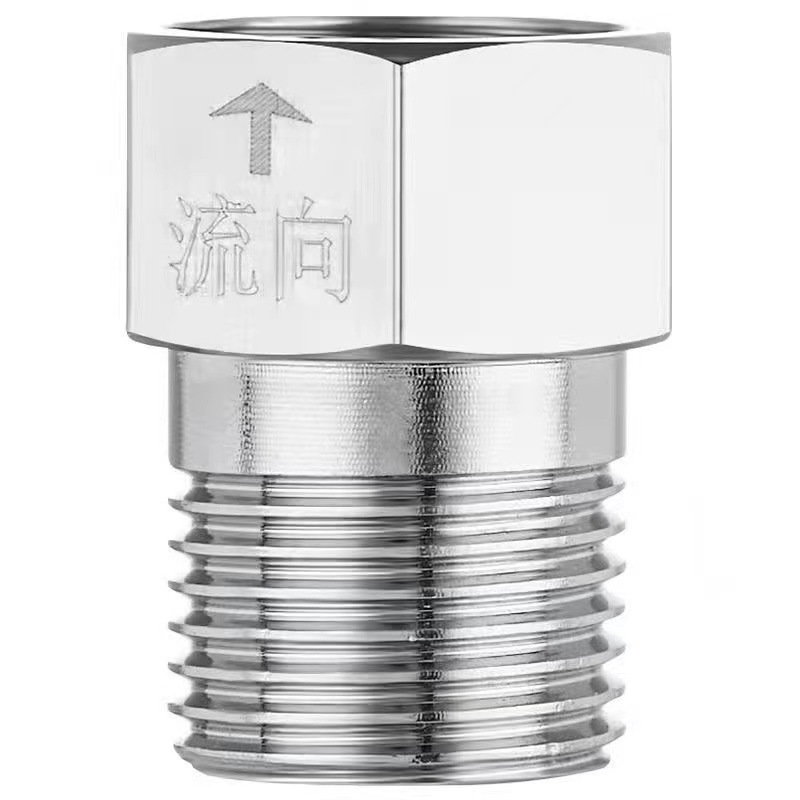 Toilet check valve, triangle valve, all-copper anti-backflow, bathroom water pipe check valve, large flow household ball valve Item Picture