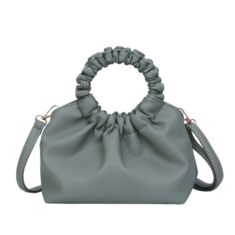 Simple single-shoulder small bag, stylish women's bag 2023 new trendy and fashionable crossbody bag, women's hand-held cloud bag Item Picture