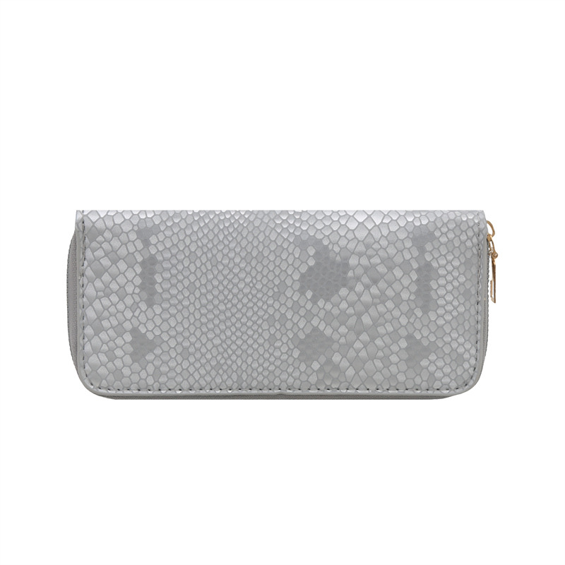 Solid color fashionable and trendy coin purse for women 2025 new simple diamond-shaped long clutch bag, stylish and multi-slot card bag Item Picture