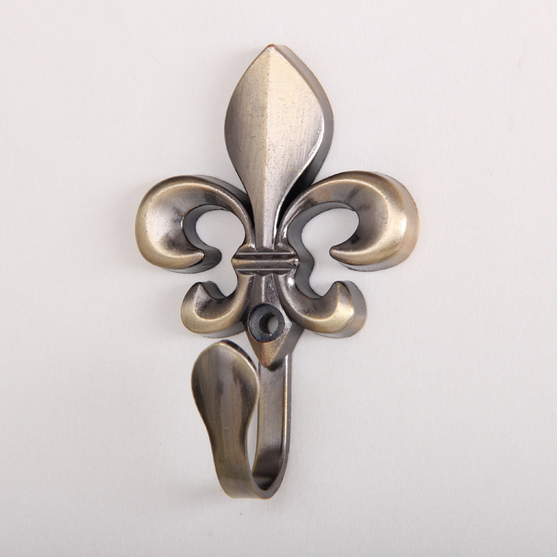Manufacturer's European-style large plum blossom curtain small hooks, wall hooks, curtain hooks, alloy hooks, European-style curtain hooks Specification drawing